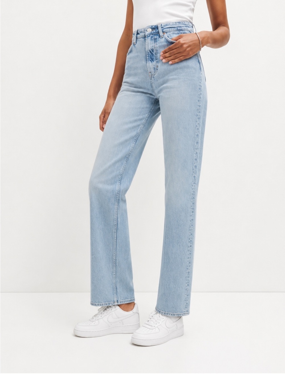 REFORMATION Wilder High Rise Wide Leg Jeans Tenaya Light Wash Women's Size 27